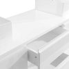 Movel Lavatorio Duplo | Vente-unique Conjunto Suspenso Para Casa De Banho Com Lavatorio Duplo E Espelhos Cor Branco - Jimena