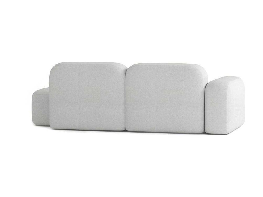 Sofa De 4 Lugares | Atio Sofa Max De 3 Lugares Em Tecido Cinza