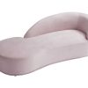 Chaise Longue | PASCAL MORABITO Chaise Longue Esquerda Veludo Cor-De-Rosa - Lonigo De Pascal Morabito