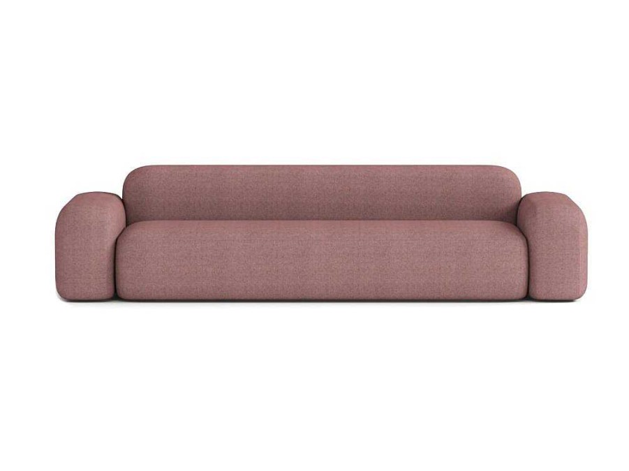 Sofa De 4 Lugares | Atio Sofa Max De 4 Lugares Em Tecido Vermelho