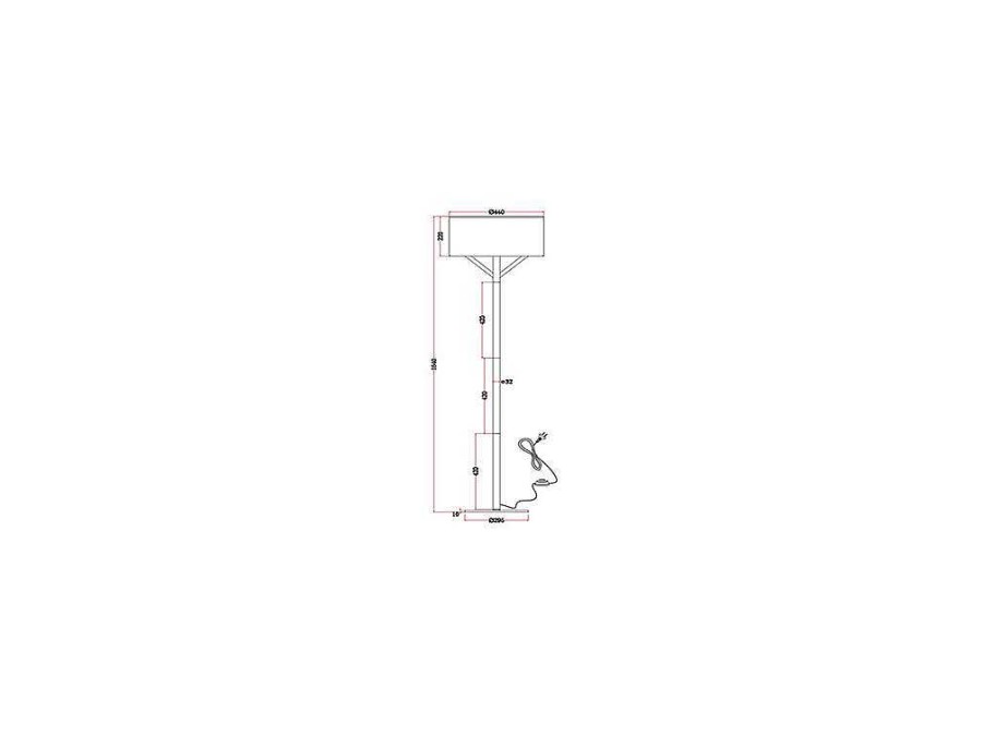 Candeeiro De Pe | OZAIA Candeeiro De Pe Escandinavo Metal, Linho E Madeira De Hevea D44 X A164 Cm Natural E Branco - Addis