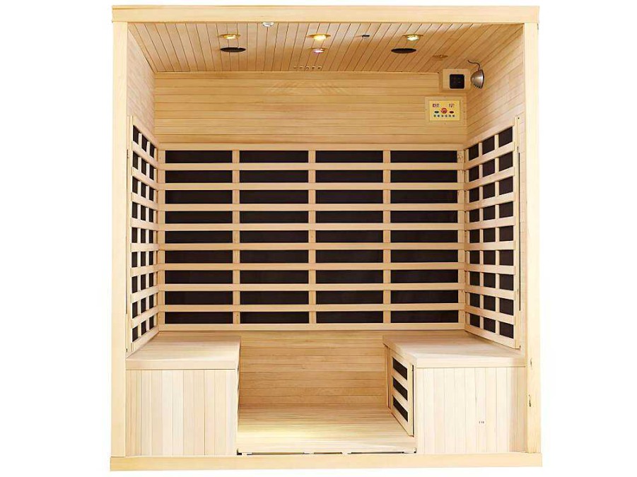 Sauna Infravermelhos | VOGUE SAUNA Sauna De Infravermelhos 4/5 Lugars Com Vidros Fumados C180 X L160 X A200 Cm 3060 W, Gama Prestigio - Tromso