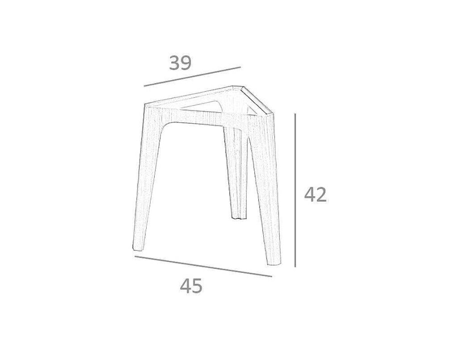Mesa De Apoio | Angel Cerda Mesa De Canto Triangular Em Vidro E Madeira De Nogueira 2107