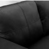 Sofa Em Pele Sintetica | Vente-unique Sofa De Canto Reversivel Em Pele Sintetica Preto - Ackley