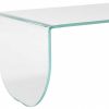 Mesa De Centro | Vente-unique Mesa De Centro Em Vidro Temperado Transparente E Verde - Kinami