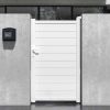 Porta E Portao | EXPERTLAND Porta De Batente Aluminio L103 X A181 Cm Branco - Nazario