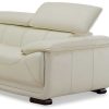 Sofa De 2 Lugares | Vente-unique Sofa De 2 Lugares Em Pele Marfim - Macelo