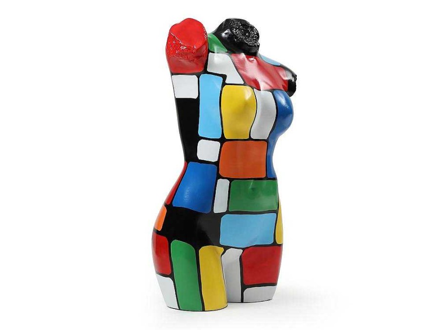 Estatua | OZAIA Grande Estatua Busto Em Resina C26 X L17 X A48 Cm Multicolor - Taviano