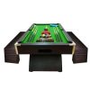 Jogo De Interior | ELITESHOPPING Mesa De Sinuca Moderna De 8 Pes Com Banco De Armazenamento Poseidon