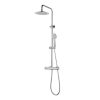 Coluna De Duche | Shower & Design Coluna De Duche Termostatico Em Aco Inoxidavel Cromado Ateya - 126 Cm