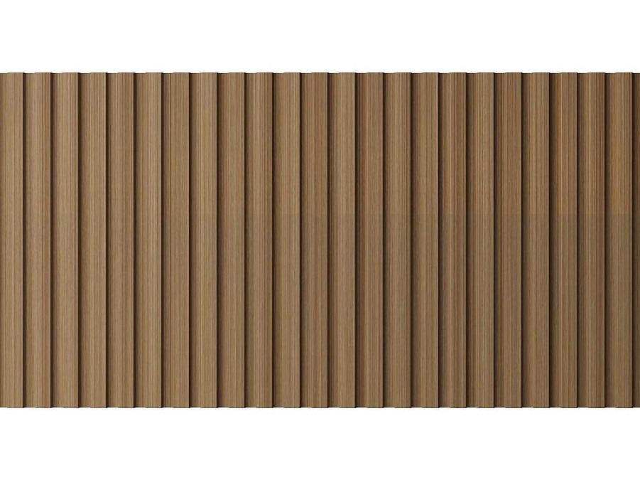 Painel De Parede | Vente-unique Painel De Parede 3D Pack De 3,71 M Cor Madeira Natural Conjunto De 8 Pecas - Tatiana