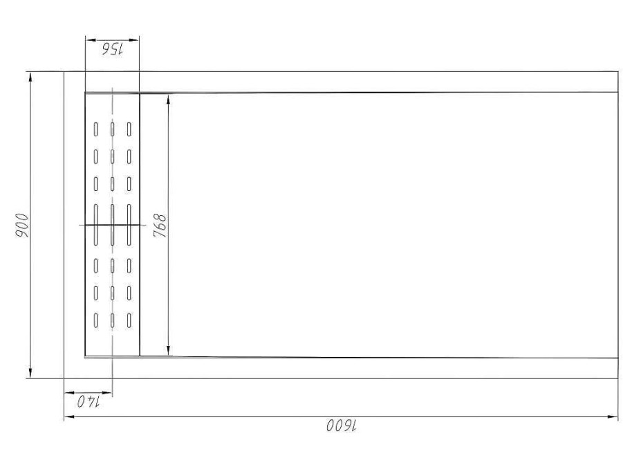 Base De Duche | Shower & Design Base De Chuveiro Com Sifao Incluido De 160X90X4 Cm Em Resina Cor Branco - Lyros