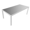 Conjunto Mesa E Cadeiras De Jardim | Happy Garden Conjunto De Moveis De Jardim Bari Cinzento Textilene 8 Lugares - Aluminio Branco