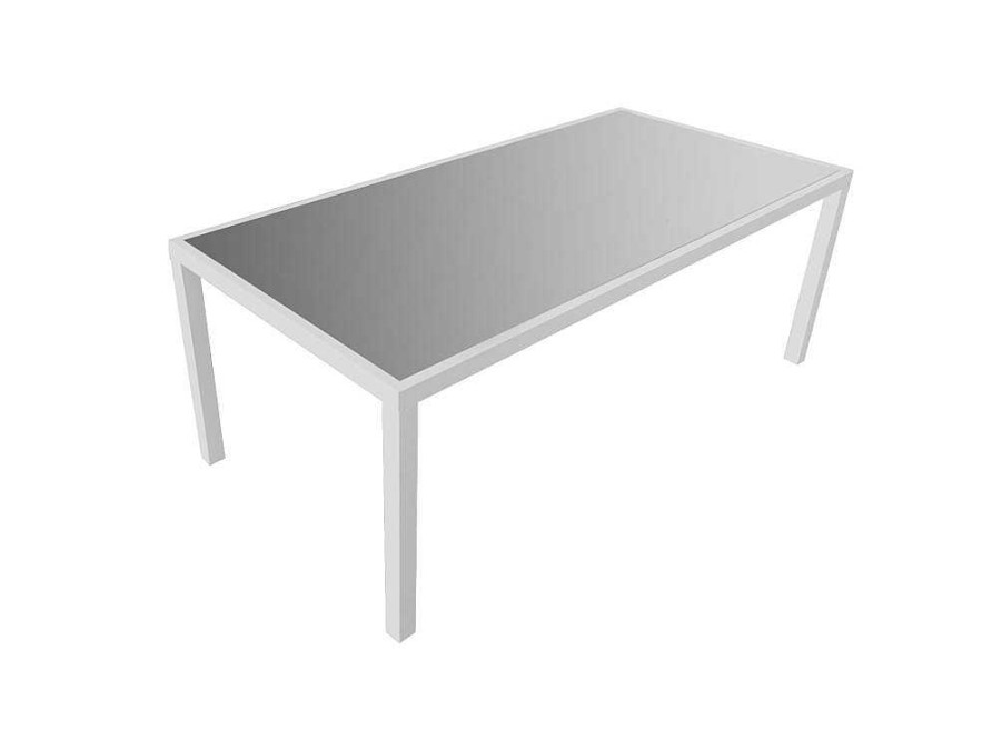 Conjunto Mesa E Cadeiras De Jardim | Happy Garden Conjunto De Moveis De Jardim Bari Cinzento Textilene 8 Lugares - Aluminio Branco