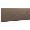 Cabeceira E Ponte De Cama | Venprodin Cabeceira Prado - 3 Botoes - Couro Sintetico 160X55X4Cm - Chocolate