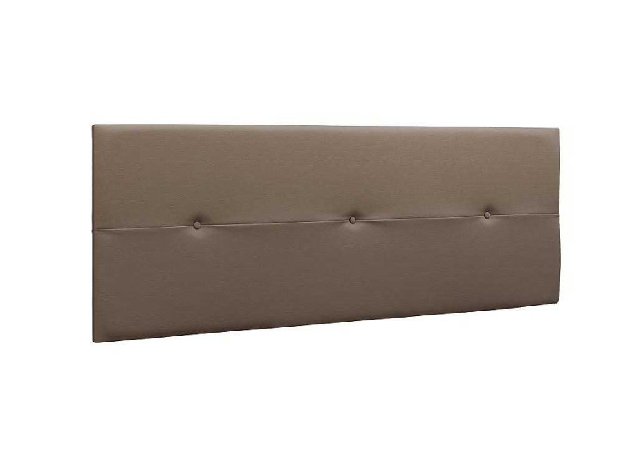 Cabeceira E Ponte De Cama | Venprodin Cabeceira Prado - 3 Botoes - Couro Sintetico 160X55X4Cm - Chocolate