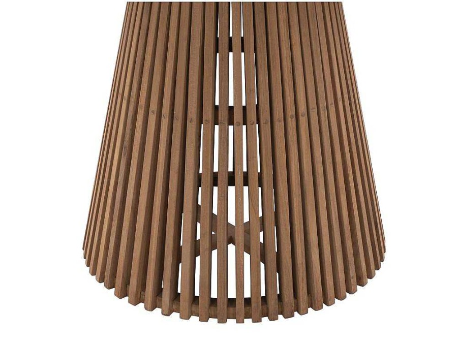 Mesa De Jantar | MYLIA Mesa De Jantar De Jardim Em Teca D. 120 Cm Natural Claro - Triani