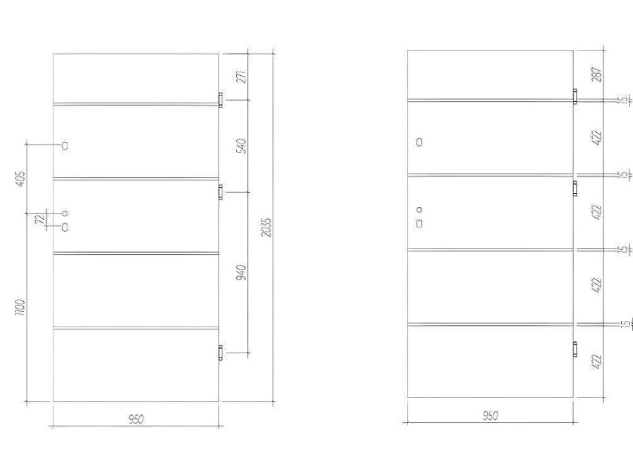 Porta De Entrada | Vente-unique Porta De Entrada Em Aco Macico E Inox De A.207 X L.100 Cm Cor Antracite Com Abertura Para A Direita - Naxara