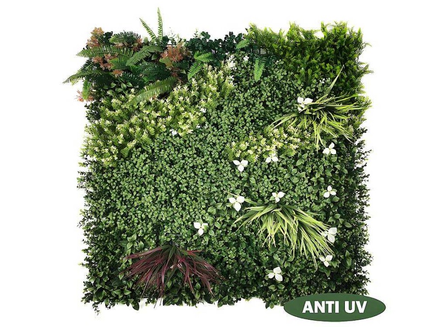 Revestimento De Parede Vegetal | Vente-unique Revestimento De Parede Vegetal Sintetico Pack De 1M Cor Verde - Lahti