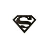 Placa De Parede Decorativa | EPIKASA Decoracao Metalica Superman, Preto, 40X1,5X31 Cm, Epikasa