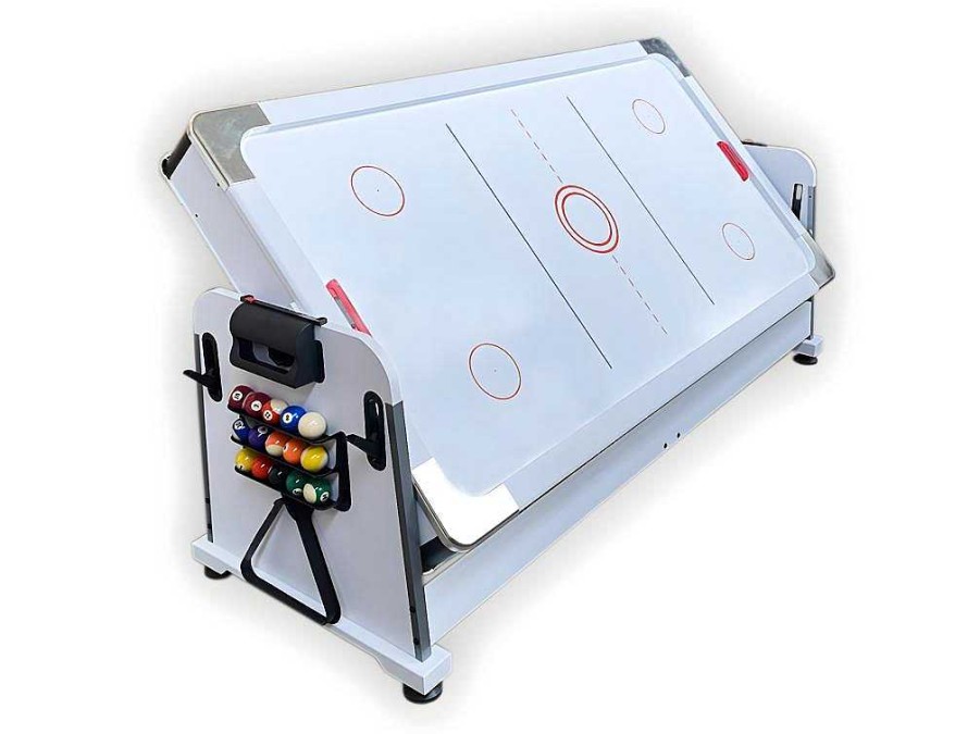 Jogo De Interior | ELITESHOPPING Mesa De Bilhar 7 Pes Multijogo Azul Air Hockey + Ping Pong - Stark White