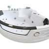 Banheira De Hidromassagem | ELITESHOPPING Banheira De Hidromassagem 140 X 140 Cm Branca Bomba Dupla 20 Jatos - Camelia