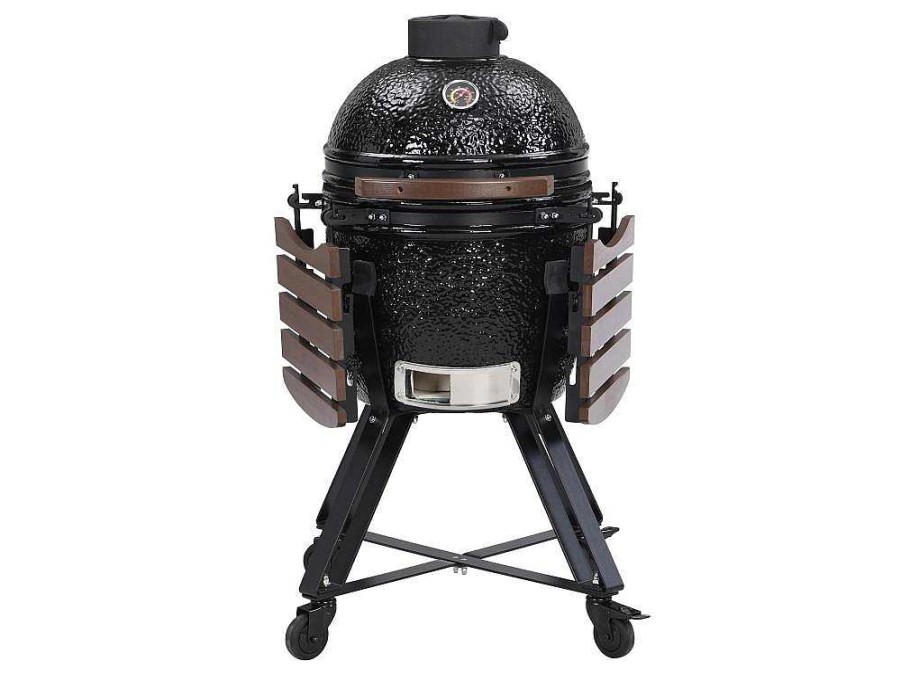 Barbecue, Braseiro De Jardim, Plancha | Vente-unique Barbecue Kamado A Carvao Em Ceramica E Bambu 45 X 63 X 105 Cm - Izaki