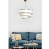 Candeeiro Suspenso | OZAIA Candeeiro De Teto Em Tecido E Metal De D. 40 X A. 72 Cm Cor Creme E Dourado - Tairon