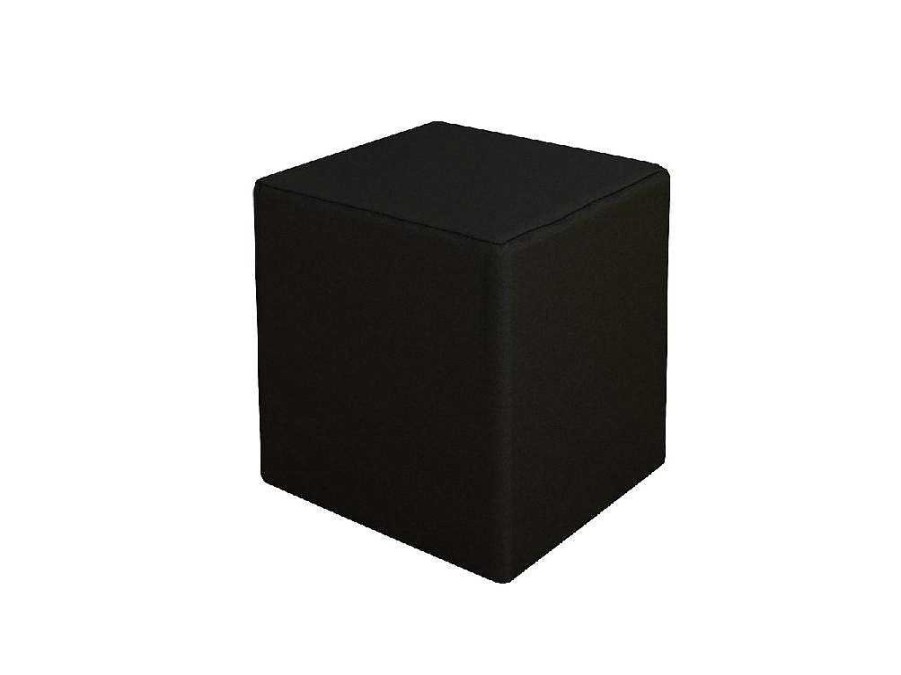 Puff | EPIKASA Pouf Milena, Preto, 34X34X37 Cm, Epikasa