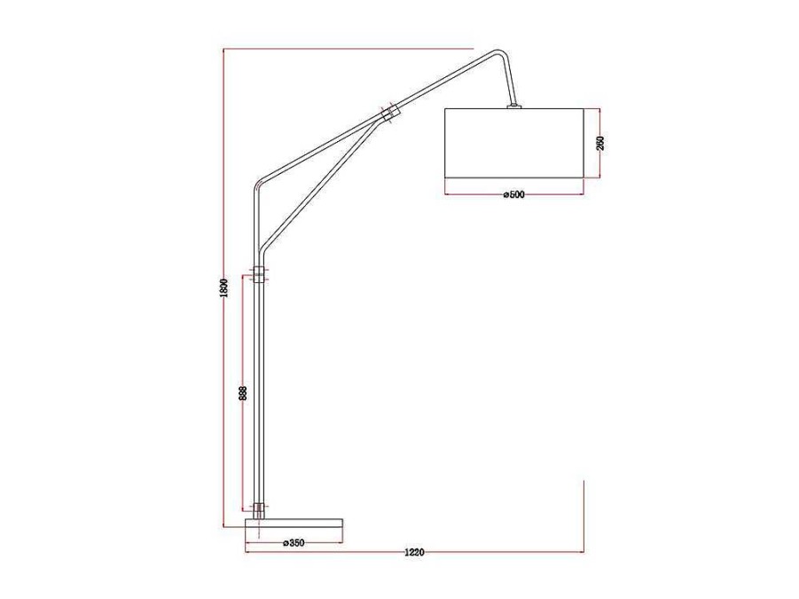 Candeeiro De Pe | OZAIA Candeeiro De Pe Metal, Linho E Marmore C122 X A180 Cm Branco, Preto E Dourado - Masdar