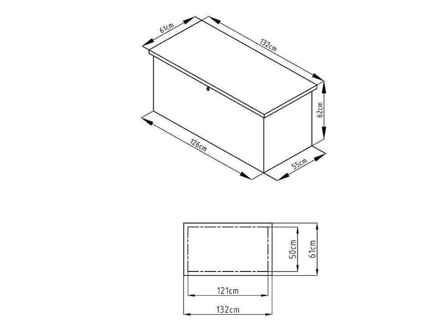 Armazenamento De Jardim | Vente-unique Arca De Arrumacao De Jardim Em Aco Galvanizado Cinza De Volume 400 L - Tomaso