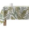 Texteis De Mesa | Purline Toalha De Mesa Resistente As Manchas 100% Algodao Motivos Vegetais Em Tons De Verde