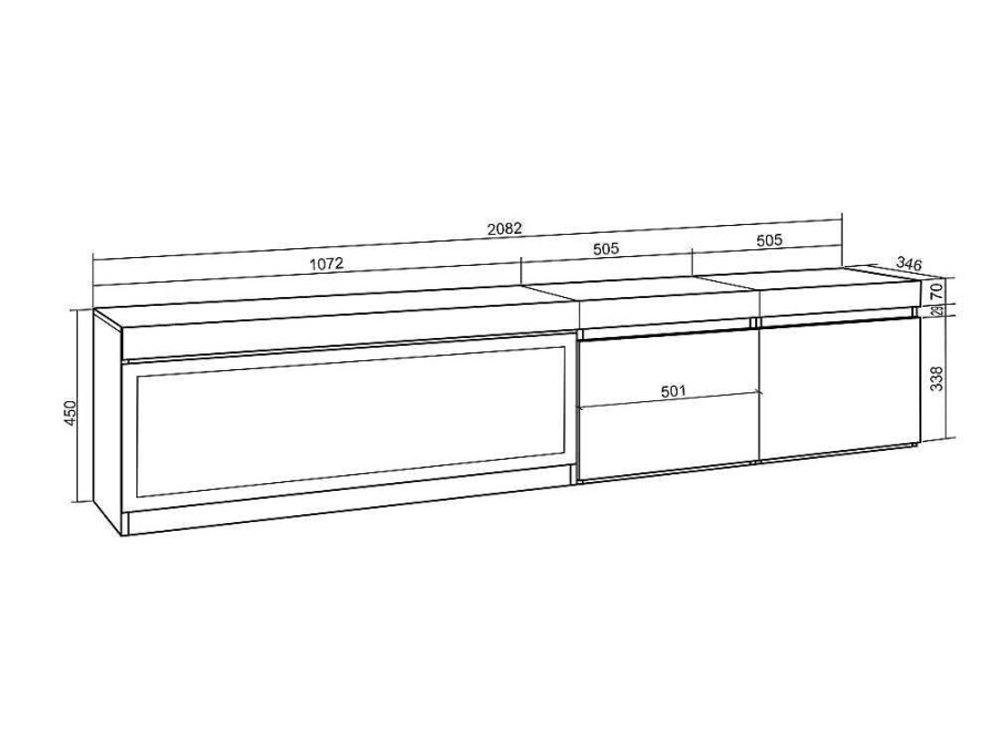 Movel De Tv | Skraut Home Movel De Tv, 210, Para Televisores Ate 80", Lareira Electrica Xxl, Suspensos, Carvahlo