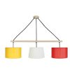 Lustre | TOSEL Suspensao Tosel Amesterdham Tecido Feixe Amarelo D80 X H80 Cm