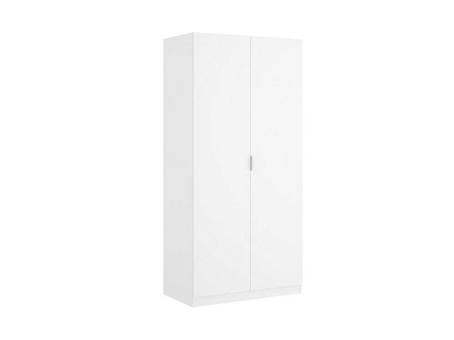 Armario E Roupeiro | Vente-unique Roupeiro 2 Portas C81 Cm Branco - Listowel