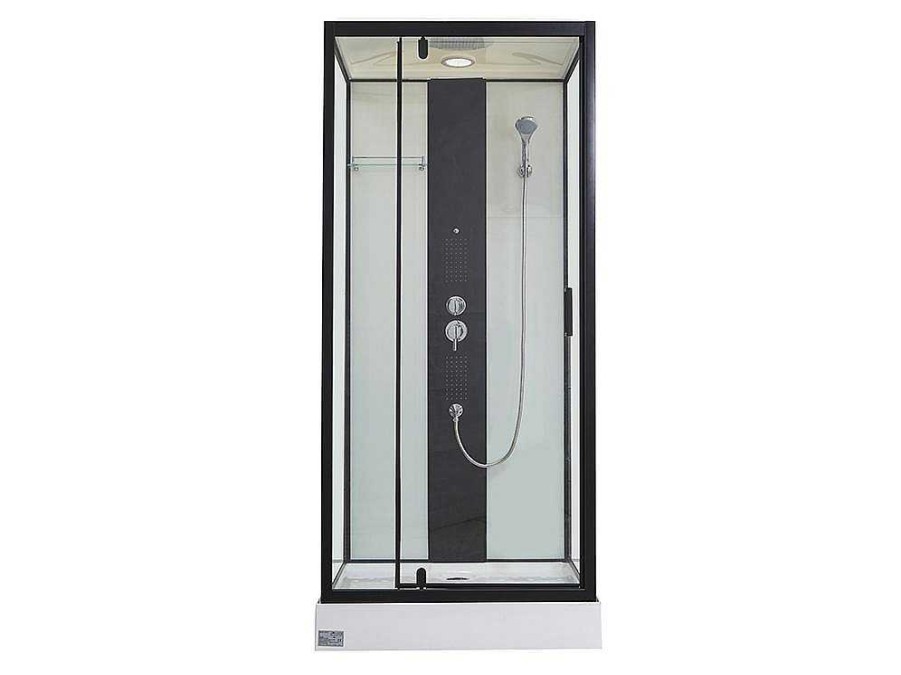 Cabine De Duche | Shower & Design Cabine De Duche De Hidromassagem Primea - 2 Zonas Com Jatos De Massagem - C90 X L90 X A215 Cm - Funcao Chuva Tropical E Cabeca De Chuveiro