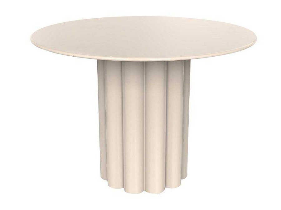 Mesa De Apoio | Vente-unique Mesa De Apoio Metal Cor Creme - Wodoli