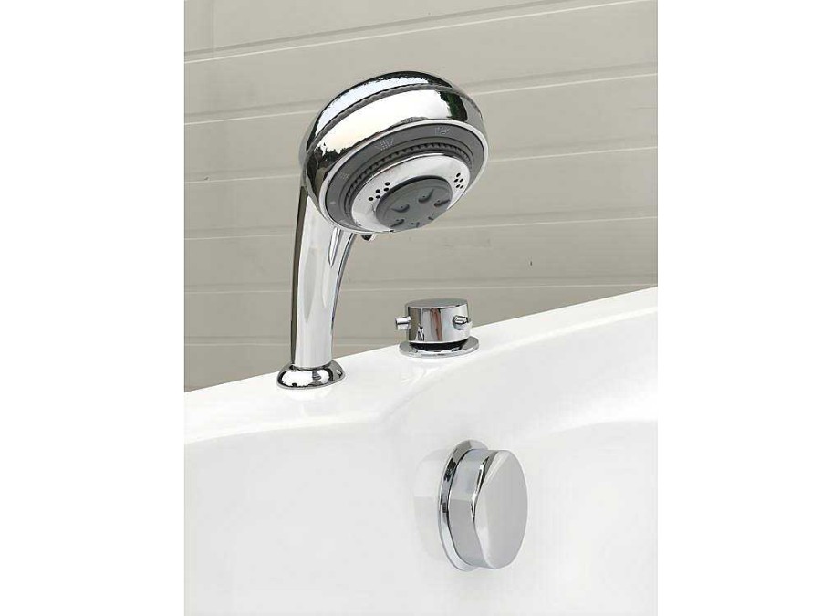 Banheira De Canto | Shower & Design Banheira De Canto Navona - 1 Pessoa - 263 L - C135 X L135 X A54 Cm