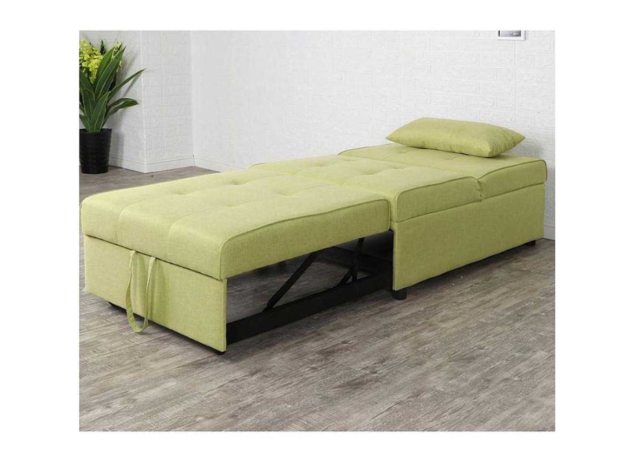 Poltrona Cama | Vente-unique Wehome - Poltrona Pufe Cama Solteiro Cookie Green