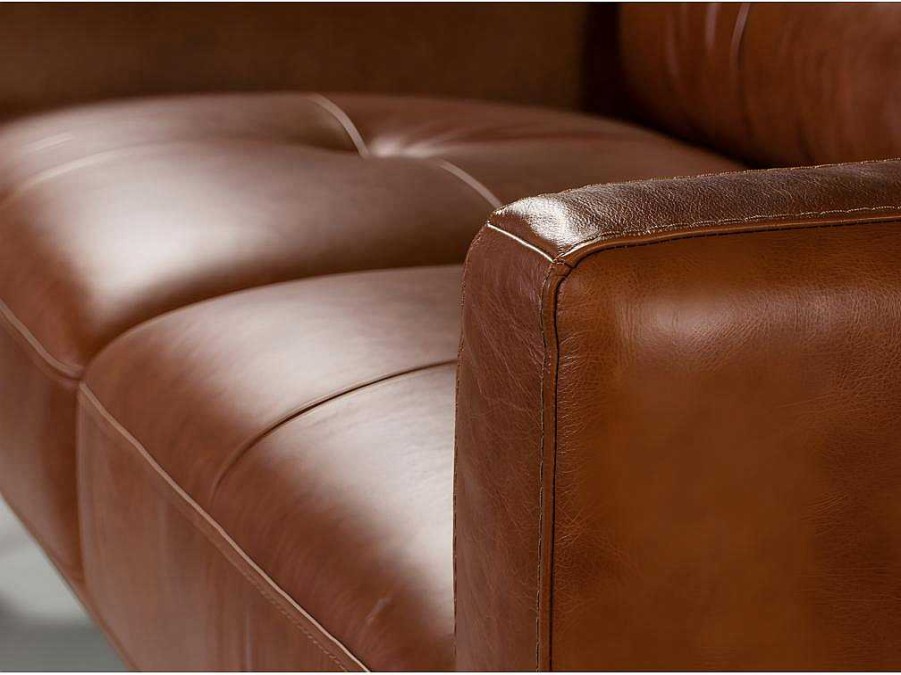 Promocoes Sofas & Poltronas | Angel Cerda Sofa De 2 Lugares Estofado Em Couro De Origem Bovina Com Estrutura Interna De Madeira De Pinho 6046