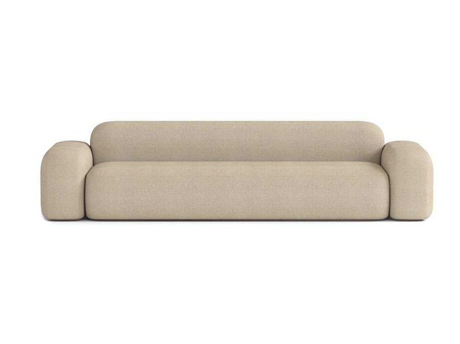 Sofa De 4 Lugares | Atio Sofa Max De 4 Lugares Em Tecido Bege