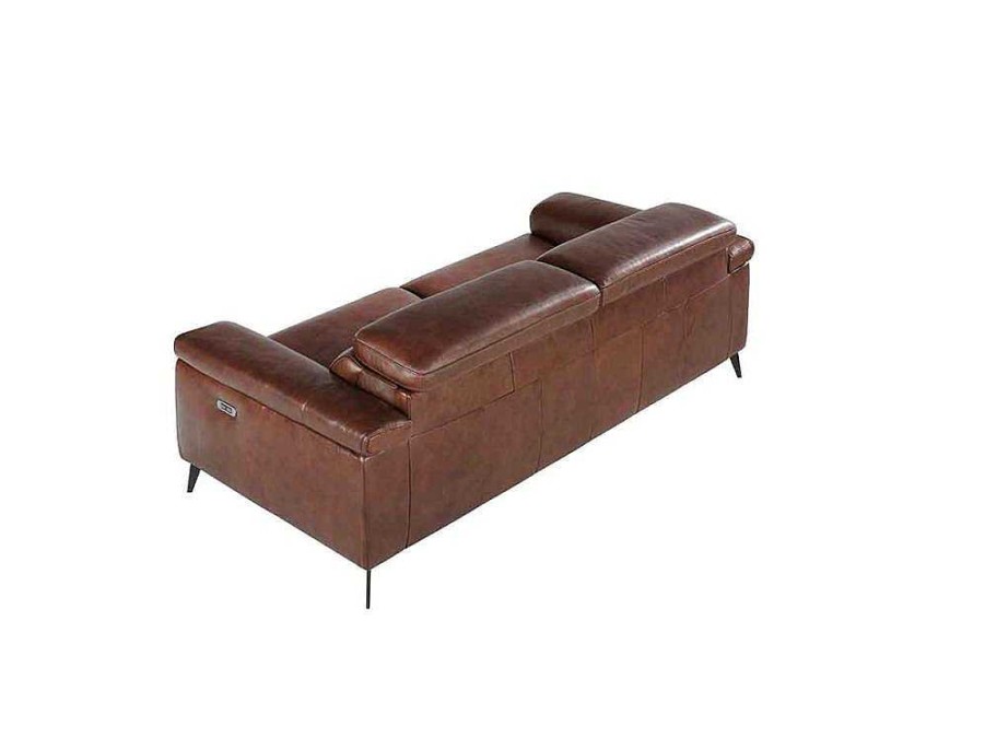 Sofa De 2 Ou 3 Lugares | Angel Cerda Sofa De 3 Assentos Estofado Em Couro De Vaca 6117