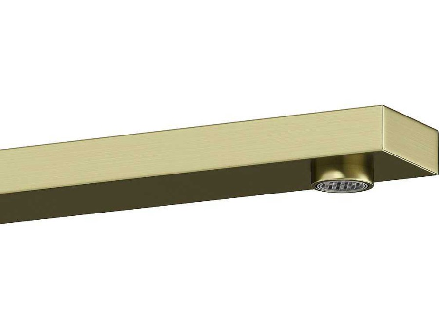 Torneira | Shower & Design Torneira Misturadora Mecanica Quadrada Sobrelevada A29,5 Cm Dourado Acabamento Acetinado - Vipava