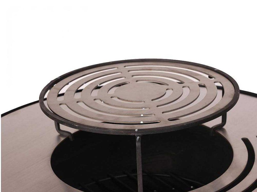 Barbecue, Braseiro De Jardim, Plancha | Purline Barbecue Rond Avec Plaque D'Acier Ronde Et Grille