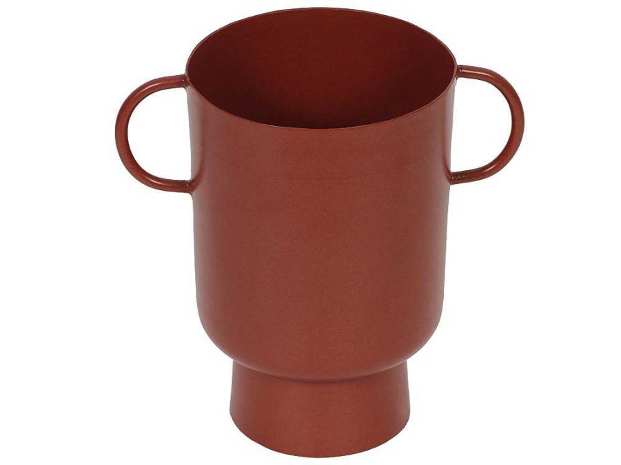 Promocoes Decoracao | OZAIA Vaso Pequeno Em Metal Com Asas A.17 Cm Terracota - Bilian