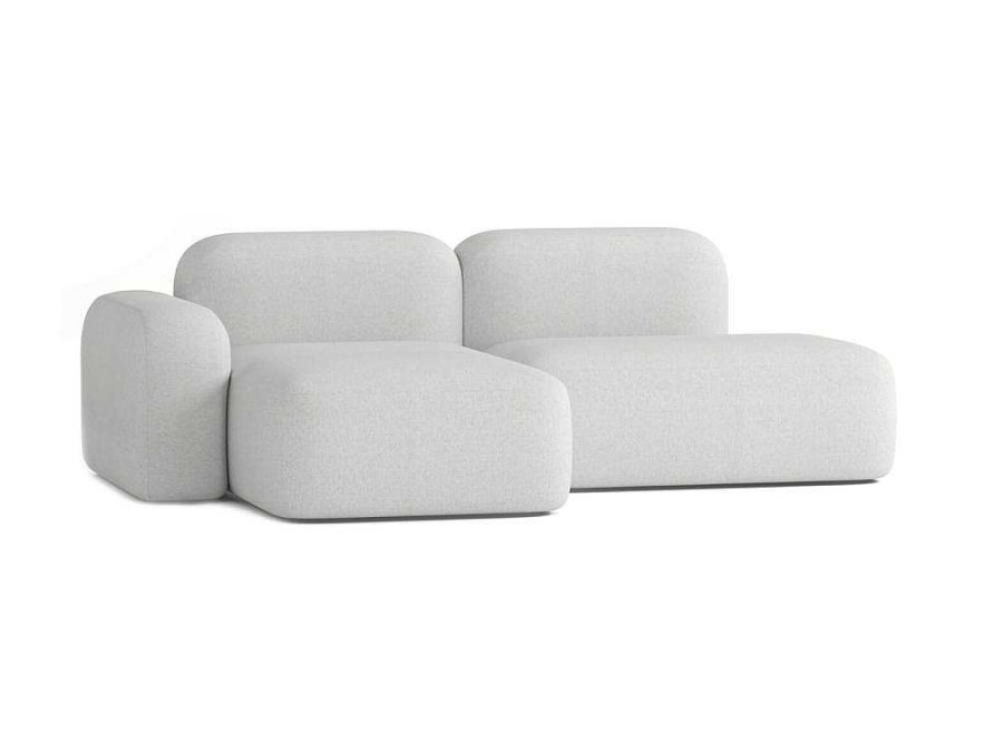 Sofa De 4 Lugares | Atio Sofa Max De 3 Lugares Em Tecido Cinza