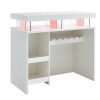 Movel De Bar | Vente-unique Movel Para Bar Fabio - Mdf Lacado Branco - Leds