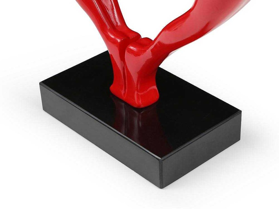 Estatua | OZAIA Grande Estatua Coracao Em Resina L49 X A55 Cm, Vermelho - Lovina