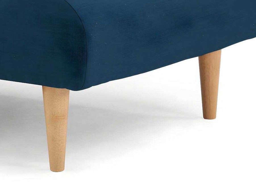 Chaise Longue | Vente-unique Chaise Longue Convertivel Em Cama Em Tecido Cinzento Escuro - Cival