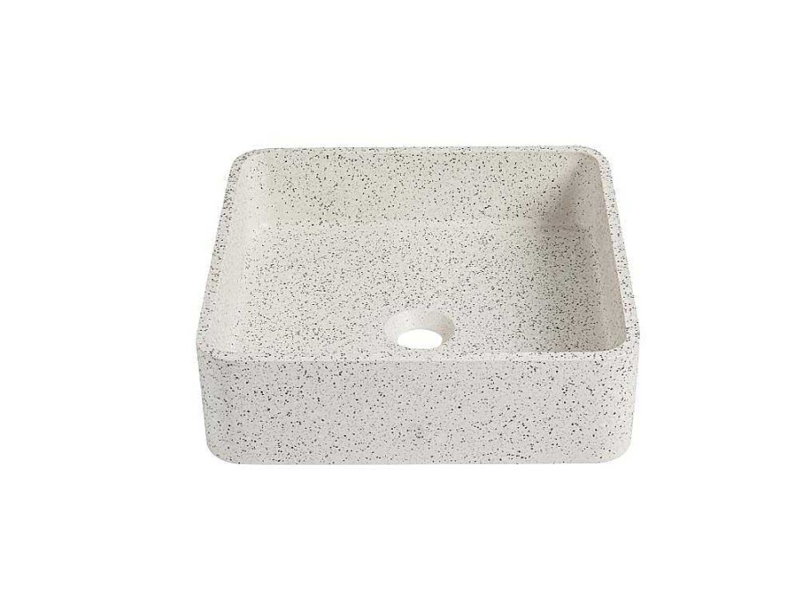 Lavatorio | Shower & Design Lavatorio De Pousar Quadrado Em Terrazzo C39 X L39 Cm - Stochi